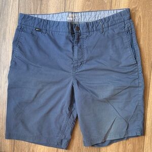 Nike Men's Dark Blue Flat Front Shorts